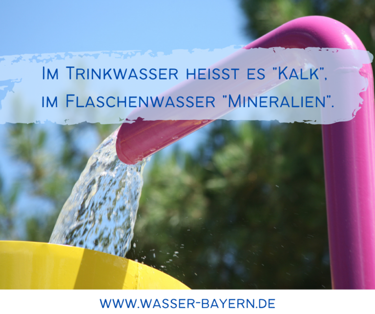 Read more about the article Im Wasser heißt es „Kalk“, im Flaschenwasser „Mineralien“